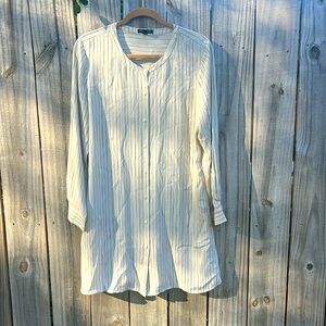 🐚🐚🐚 EILEEN FISHER TUNIC TOP/DRESS NWOT SIZE LARGE 🐚🐚🐚